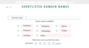 Choosing a domain name for your business free downloadable worksheets